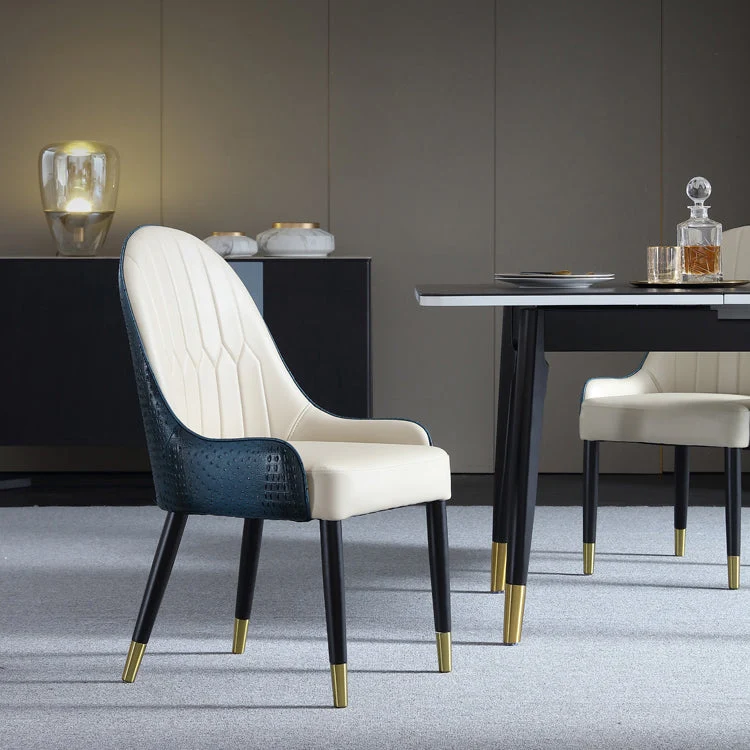 Sedie da sala da pranzo contemporanee legno, poltrone laterali imbottite per uso domestico Clearhalo