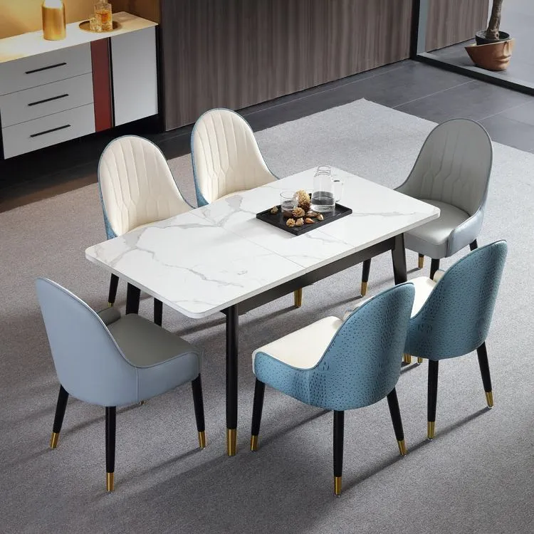 Sedie da sala da pranzo contemporanee legno, poltrone laterali imbottite per uso domestico Clearhalo