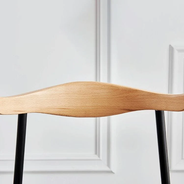 Sedie da sala da pranzo contemporanee metallo Sedia da pranzo laterale con schienale aperto senza braccioli per uso domest...