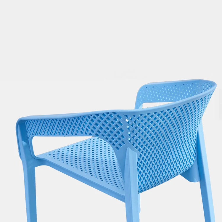 Sedie da sala da pranzo contemporanee Poltroncina da pranzo plastica per uso domestico (set di 4) Clearhalo