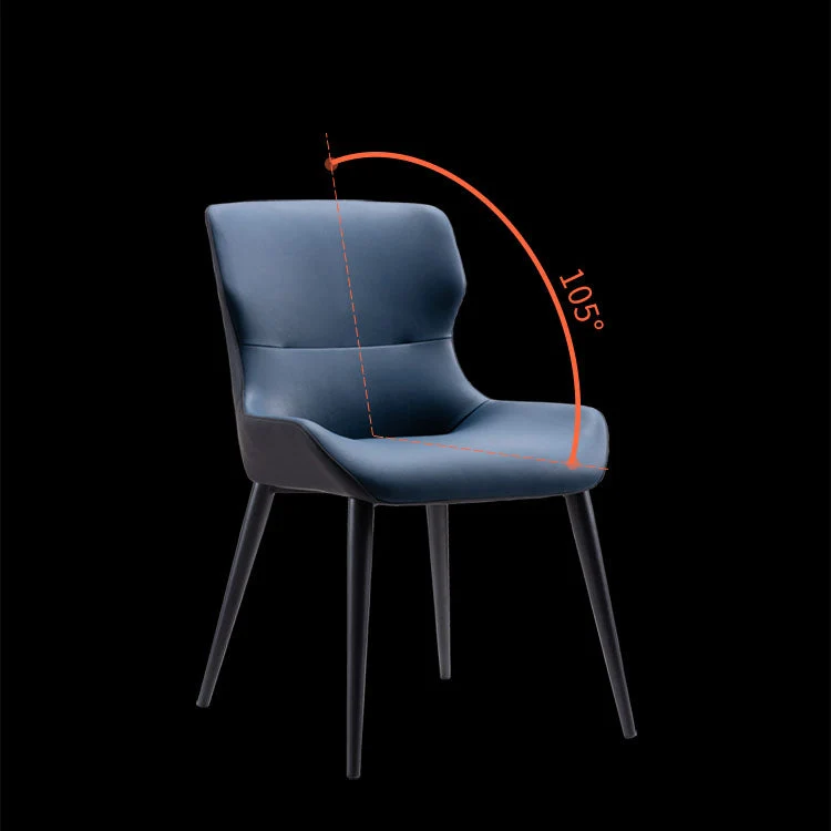 Sedie da sala da pranzo da cucina con bracciolo Wingback metallo stile moderno Clearhalo