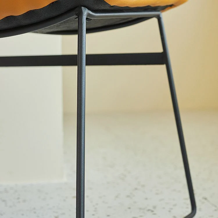 Sedie da sala da pranzo stile moderno Poltrone da pranzo da cucina con gambe metallo Clearhalo