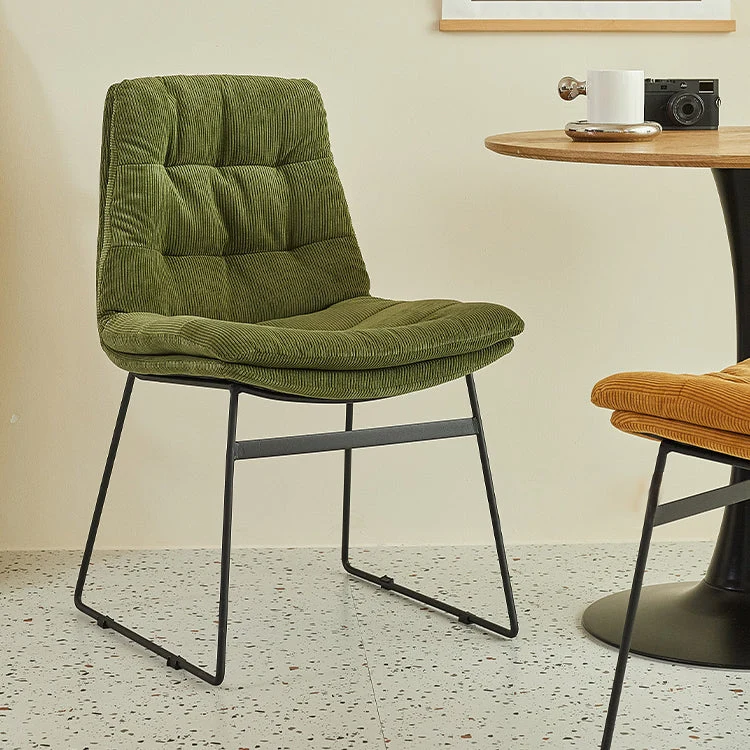 Sedie da sala da pranzo stile moderno Poltrone da pranzo da cucina con gambe metallo Clearhalo