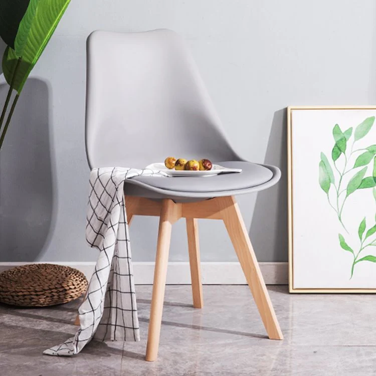 Sedie da sala da pranzo stile moderno Sedie solide senza braccioli con gambe legno Clearhalo