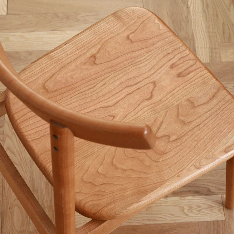 Sedie da sala da pranzo stile moderno Sedie da pranzo solide senza braccioli con gambe legno Clearhalo