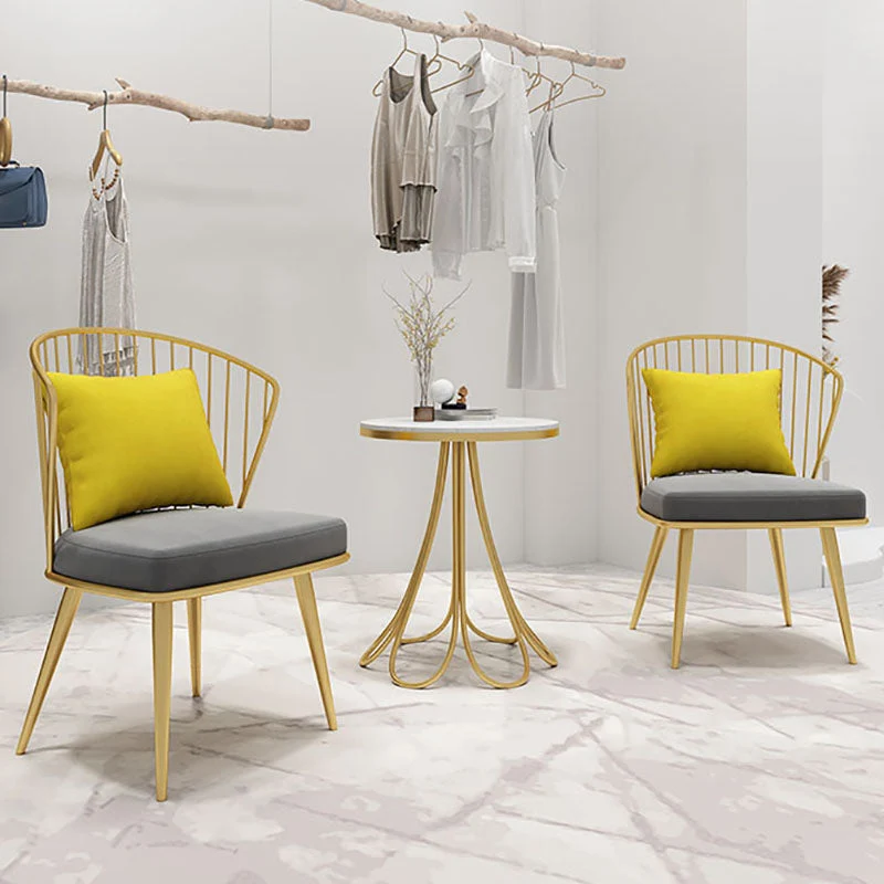 Sedie scandinave con schienale Windsor Sedie da pranzo imbottite Clearhalo