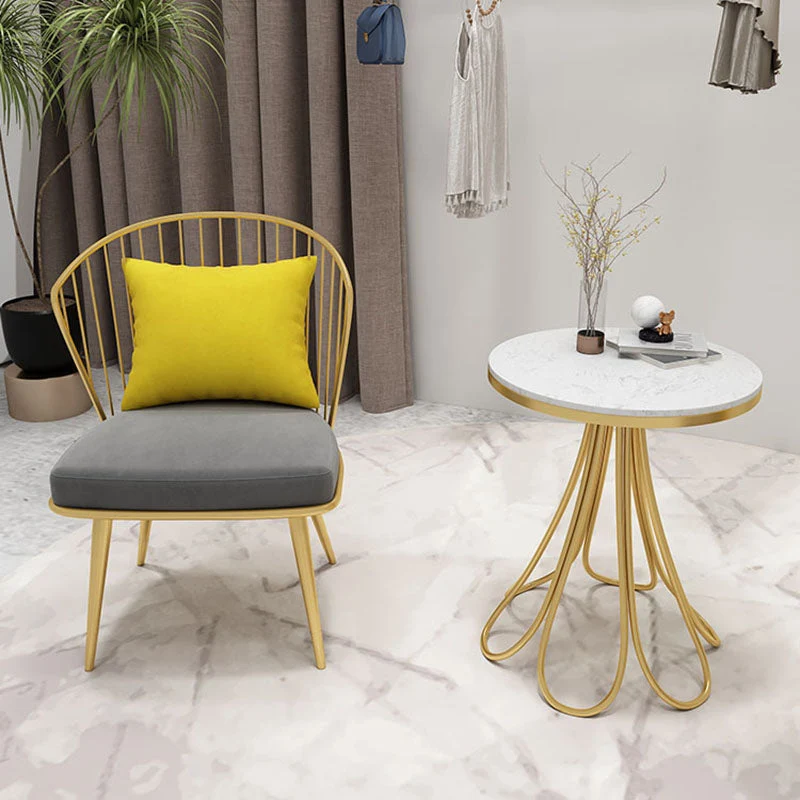 Sedie scandinave con schienale Windsor Sedie da pranzo imbottite Clearhalo