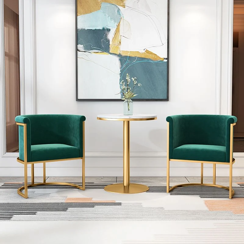 Sedie senza braccioli imbottite stile scandinavo Sedie laterali con schienale solido per la casa Clearhalo