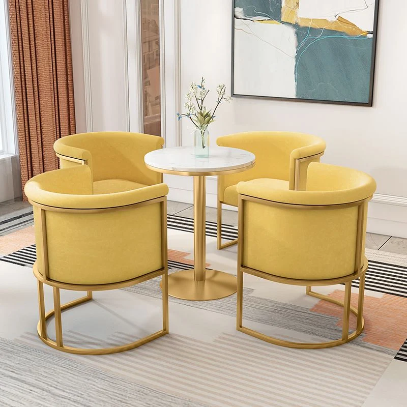 Sedie senza braccioli imbottite stile scandinavo Sedie laterali con schienale solido per la casa Clearhalo