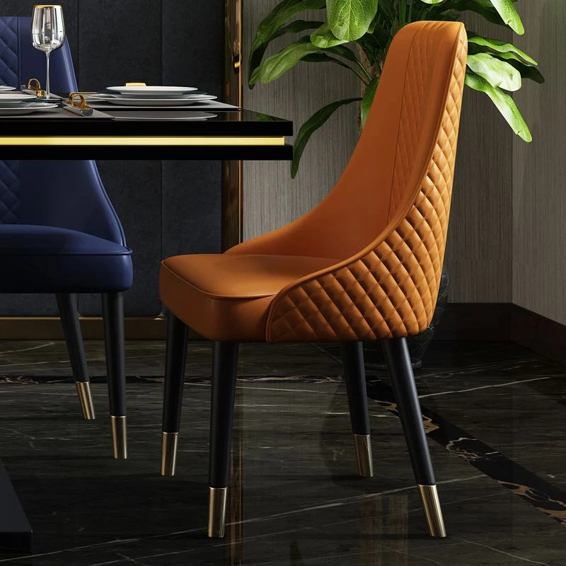 Sedie senza braccioli per sala da pranzo Sedia da cucina nordica legno massello per la casa Clearhalo