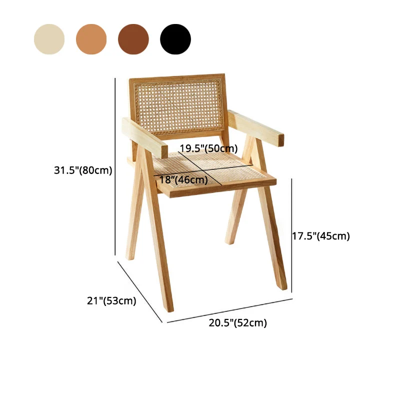 Sedie Stile Contemporaneo Poltrona da Pranzo con Gambe Legno per Cucina Clearhalo