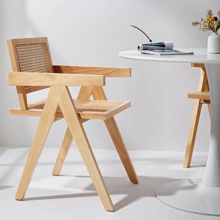 Sedie Stile Contemporaneo Poltrona da Pranzo con Gambe Legno per Cucina Clearhalo