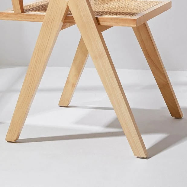 Sedie Stile Contemporaneo Poltrona da Pranzo con Gambe Legno per Cucina Clearhalo