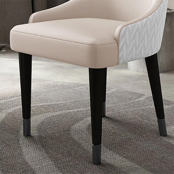 Sedie Stile Contemporaneo Sedie da Pranzo con Braccioli e Gambe Legno per Cucina Clearhalo