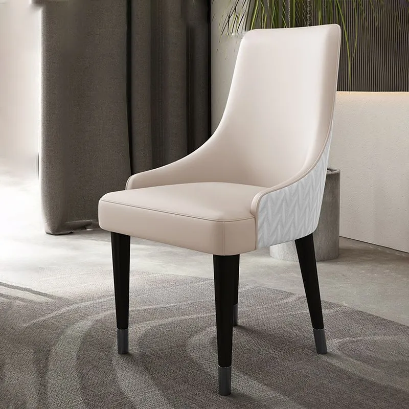 Sedie Stile Contemporaneo Sedie da Pranzo con Braccioli e Gambe Legno per Cucina Clearhalo