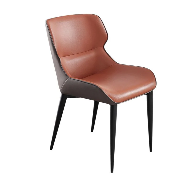 Sedie stile moderno ecopelle Poltrona con bracciolo Wingback per uso domestico Clearhalo