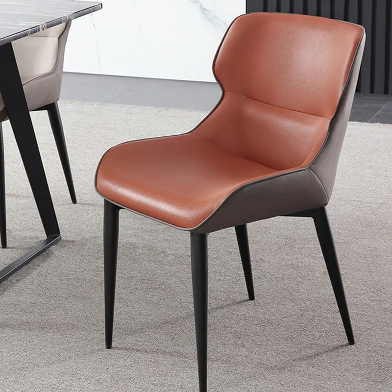 Sedie stile moderno ecopelle Poltrona con bracciolo Wingback per uso domestico Clearhalo