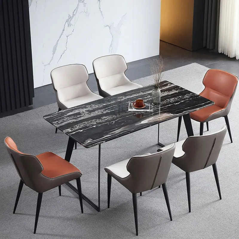 Sedie stile moderno ecopelle Poltrona con bracciolo Wingback per uso domestico Clearhalo