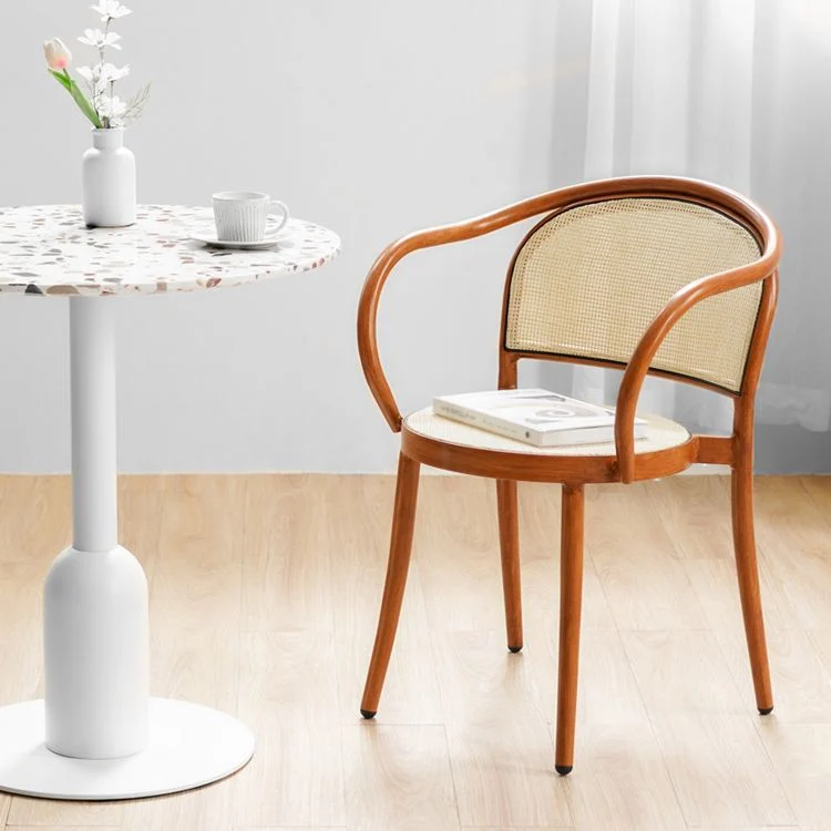 Sedie Stile Moderno Poltrona da Pranzo Impilabile con Gambe Legno per Cucina Clearhalo
