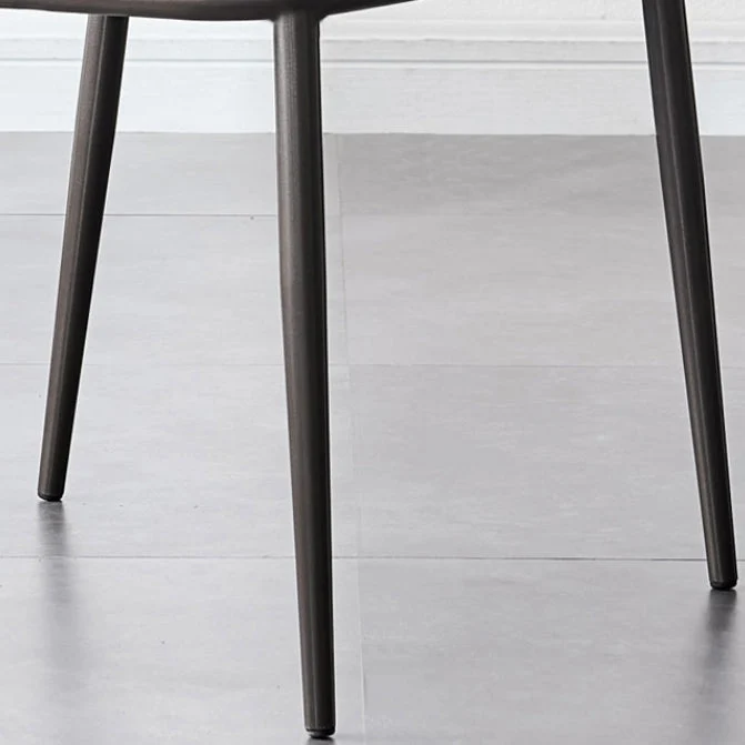 Sedie Stile Moderno Sedia Senza Braccioli per Cucina con Gambe Metallo Clearhalo