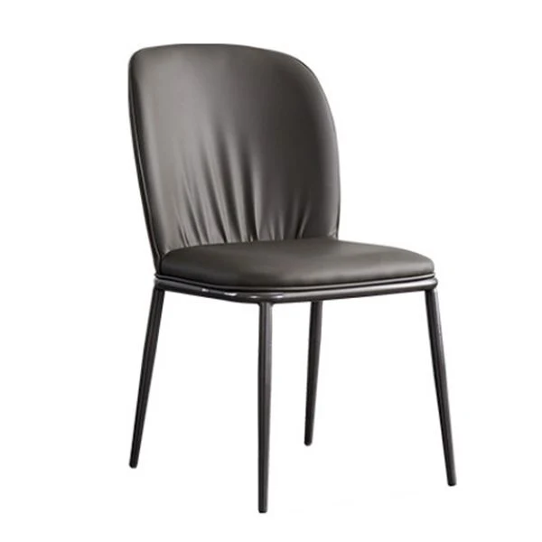 Sedie Stile Moderno Sedia Senza Braccioli per Cucina con Gambe Metallo Clearhalo
