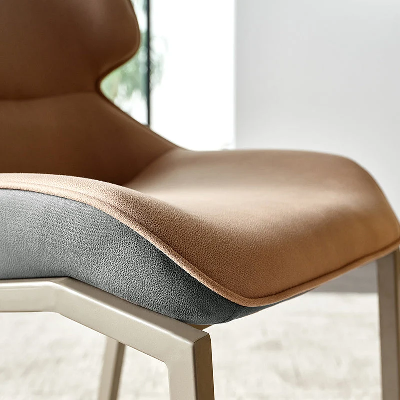 Sedie Stile Moderno Sedie da Pranzo con Gambe Metallo per Cucina Clearhalo