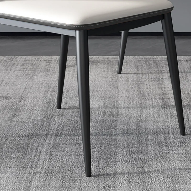 Sedie stile moderno Sedie da pranzo senza braccioli per cucina con gambe metallo Clearhalo