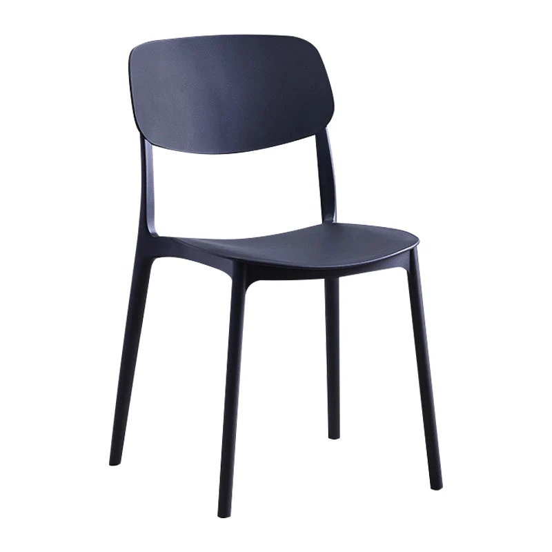 Sedie stile nordico glamour Sedia da cucina senza braccioli con gambe plastica Clearhalo