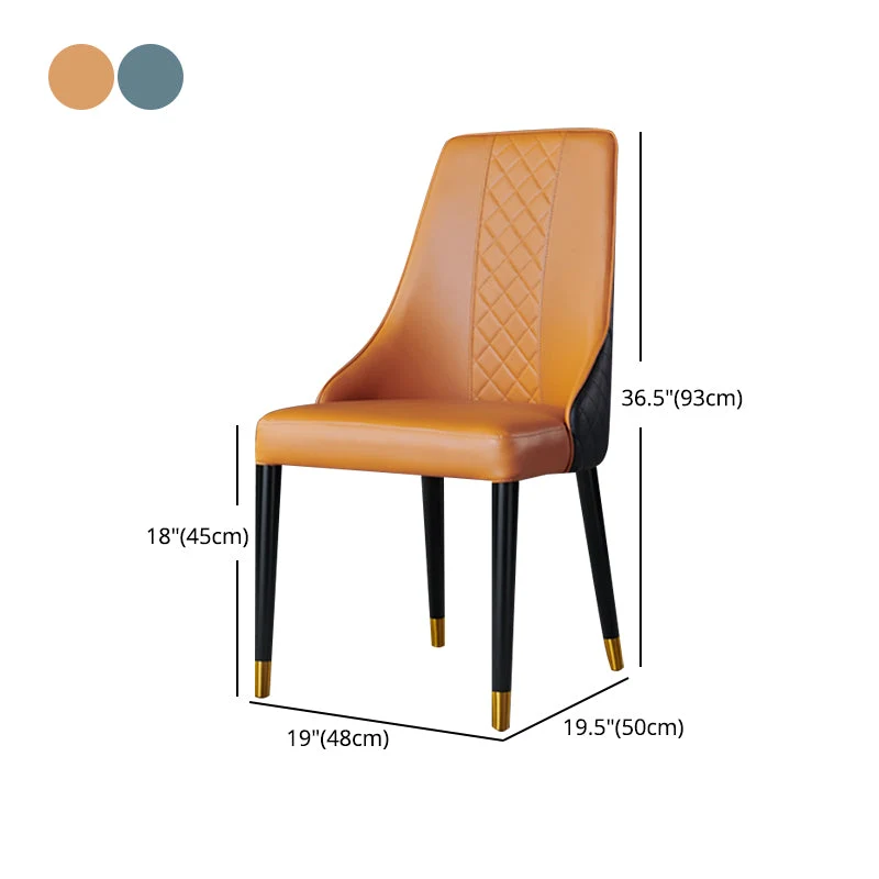 Sedie stile nordico glamour Sedia laterale da cucina con gambe legno Clearhalo
