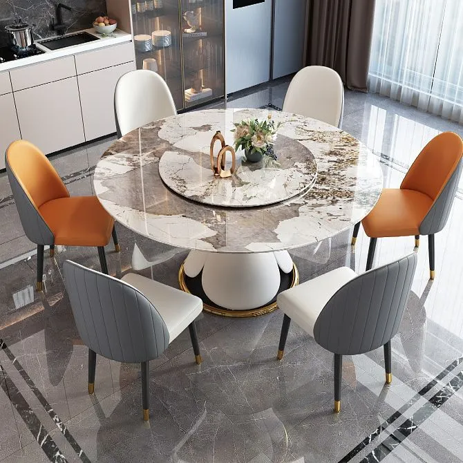 Sedie stile nordico glamour Sedia da pranzo senza braccioli per cucina con gambe metallo Clearhalo