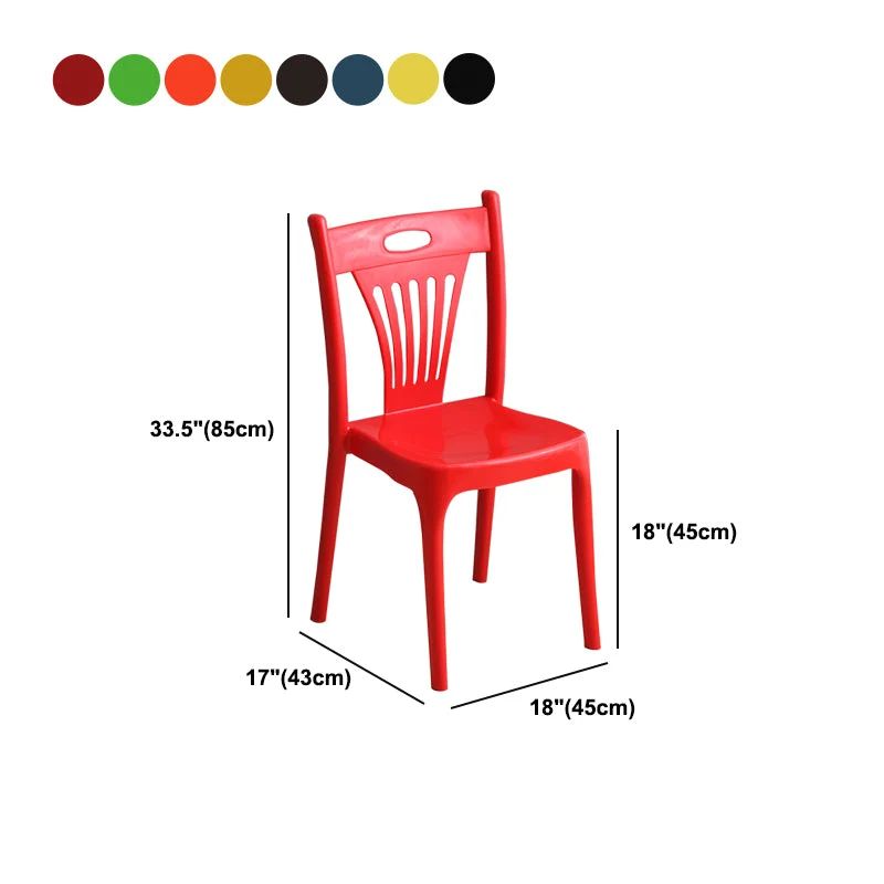 Sedie stile nordico Sedie da pranzo senza braccioli per cucina con gambe plastica Clearhalo