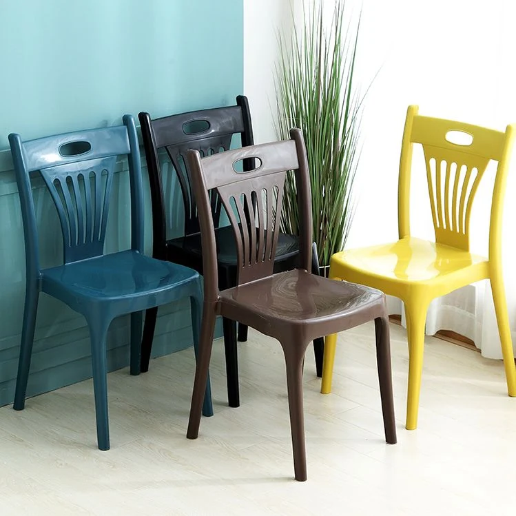 Sedie stile nordico Sedie da pranzo senza braccioli per cucina con gambe plastica Clearhalo