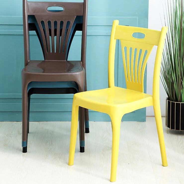 Sedie stile nordico Sedie da pranzo senza braccioli per cucina con gambe plastica Clearhalo