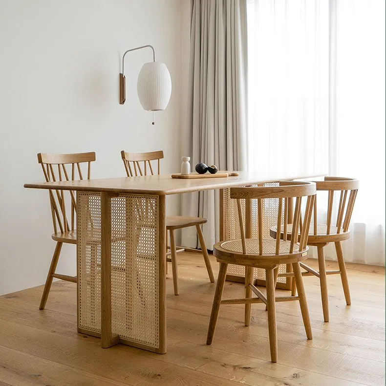 Sedie tradizionali da pranzo legno senza braccioli Sedia con schienale Windsor per uso domestico Clearhalo