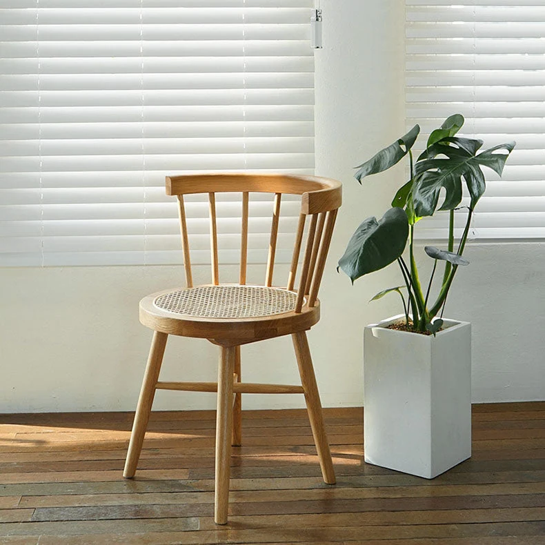 Sedie tradizionali da pranzo legno senza braccioli Sedia con schienale Windsor per uso domestico Clearhalo