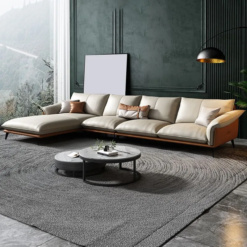 Sedile imbottito spugna di pelle con cuscino schienale divano componibile bianco/arancione/verde/grigio Clearhalo
