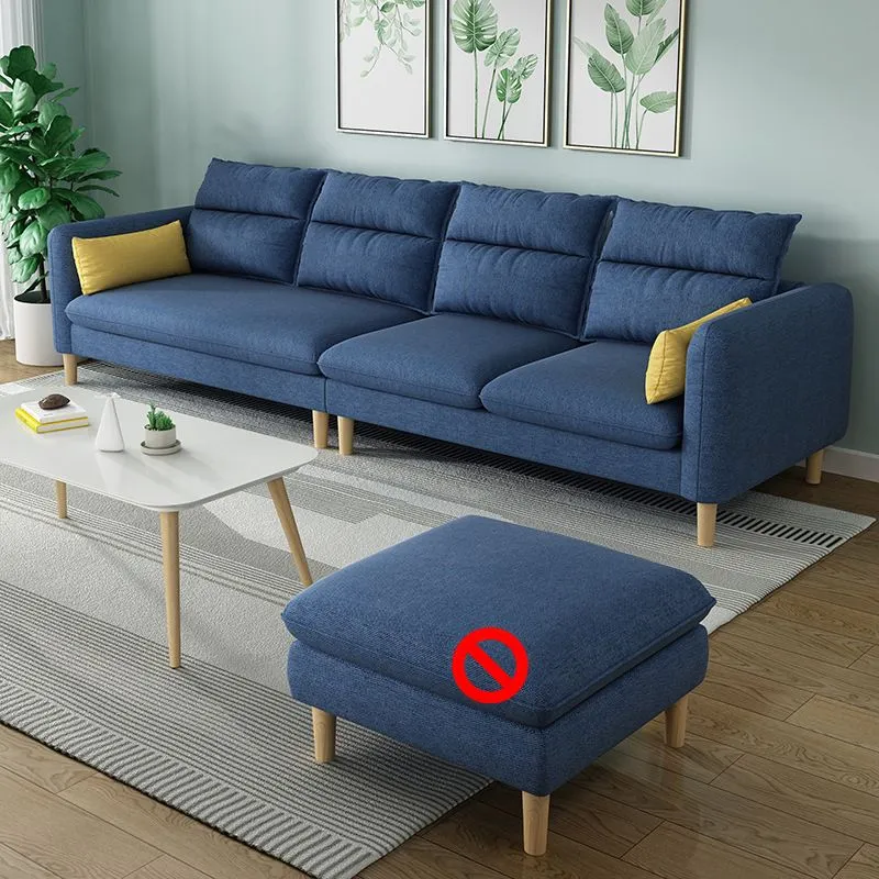 Sedute moderne lino con braccioli quadrati standard con schienale cucito e schienale cucito Clearhalo