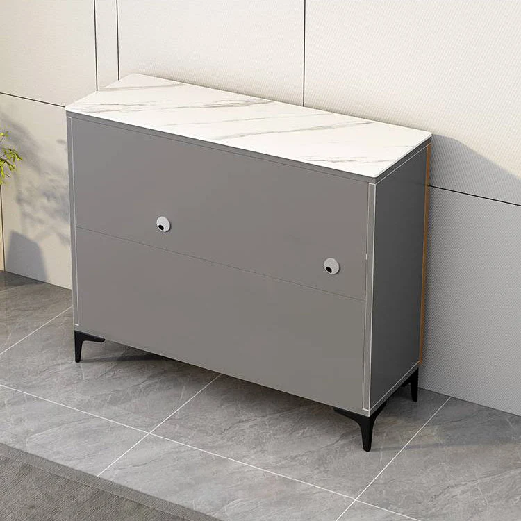 Server da cucina stile glam con piano pietra per buffet con ante vetro per sala da pranzo Clearhalo