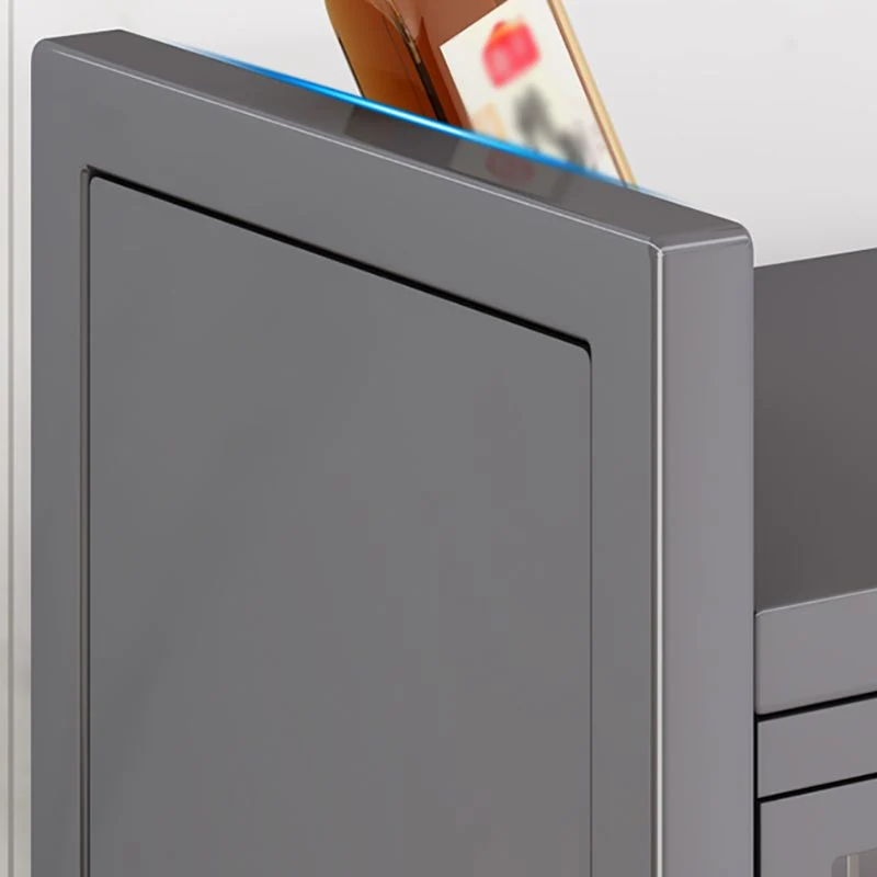 Server da cucina stile moderno Server con struttura metallo con ante vetro per soggiorno Clearhalo