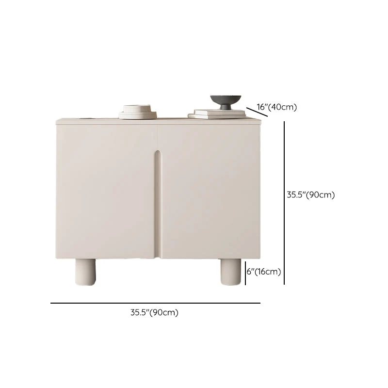 Server da pranzo contemporaneo Server da buffet legno ingegnerizzato con ante per cucina Clearhalo