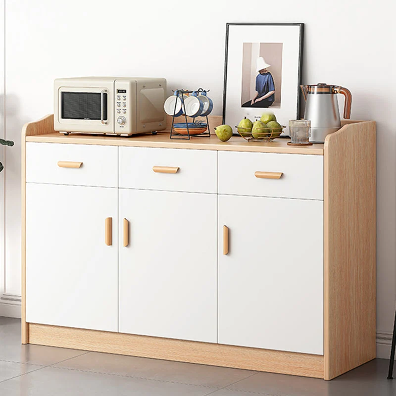 Server da pranzo legno ingegnerizzato stile moderno con cassetto e contenitore Clearhalo