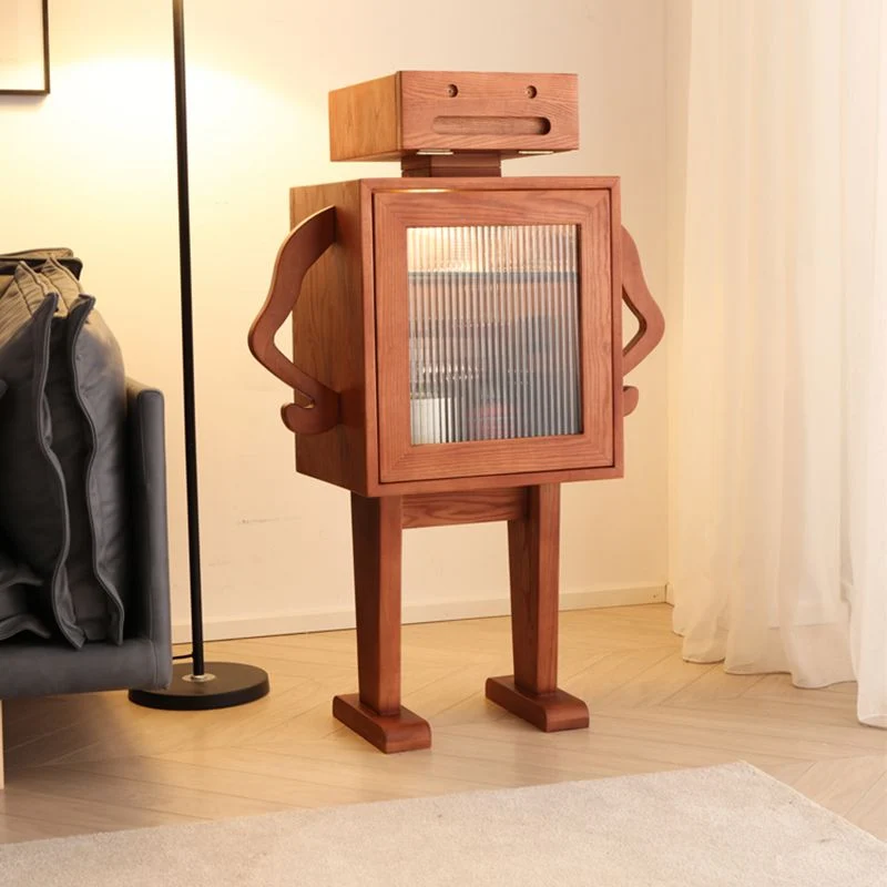 Server da pranzo moderno frassino per buffet con ante per cucina Clearhalo