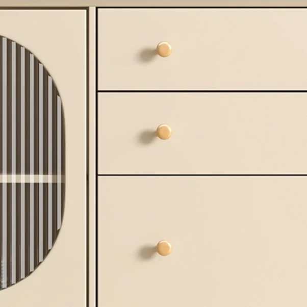 Server da pranzo moderno Server da buffet legno ingegnerizzato con cassetti per cucina Clearhalo