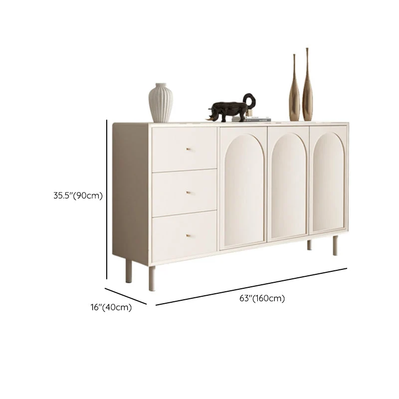 Server da pranzo moderno Server da buffet legno ingegnerizzato con ante per soggiorno Clearhalo