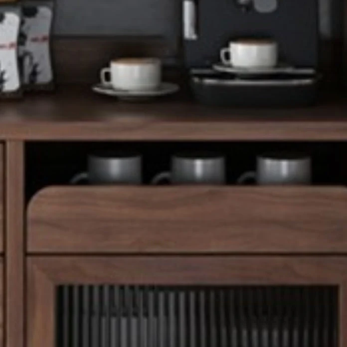 Server da pranzo moderno Server da buffet pino con cassetti per cucina Clearhalo