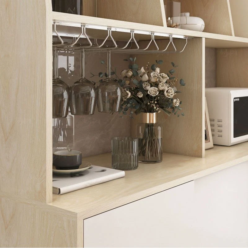 Server da sala da pranzo legno di produzione contemporanea con porta e cassetto Clearhalo