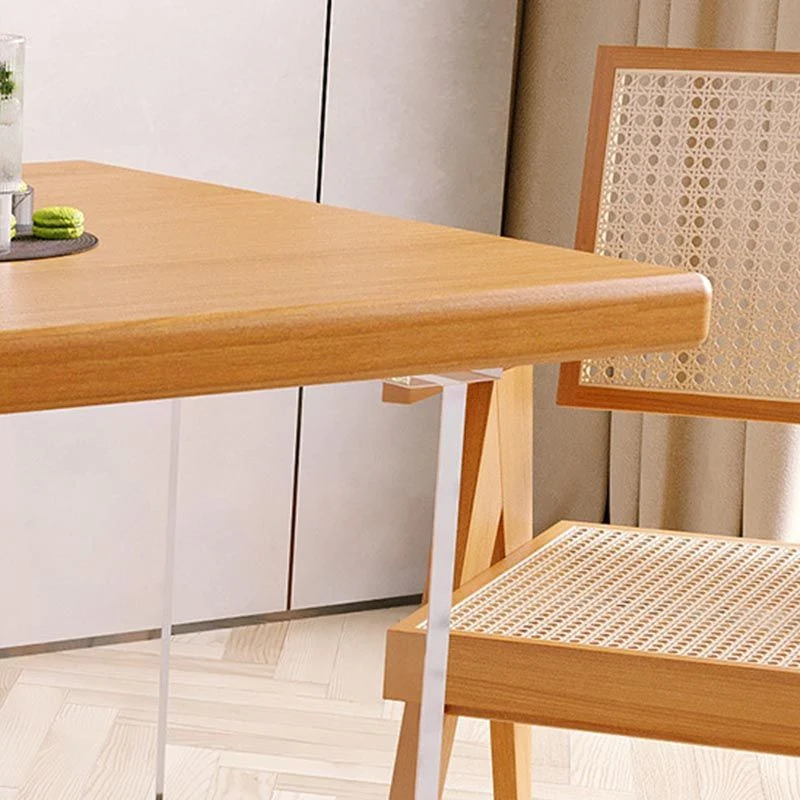 Set di mobili da pranzo moderni Tavolo da pranzo e sedie legno massello da 1/2/5 pezzi Clearhalo