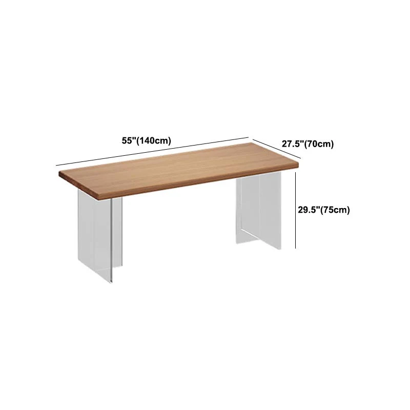 Set di mobili da pranzo moderni Tavolo da pranzo e sedie legno massello da 1/2/5 pezzi Clearhalo