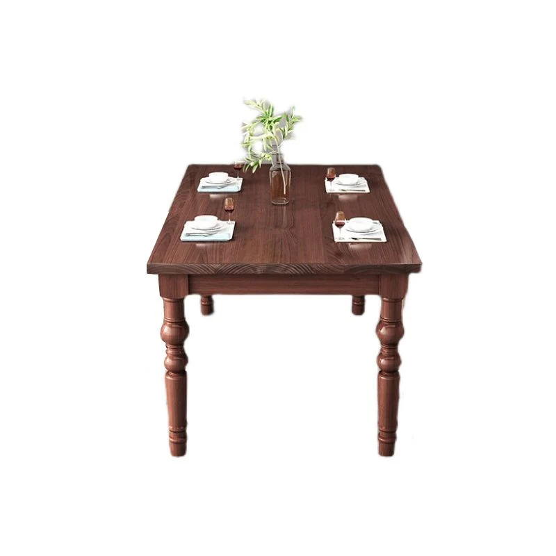 Set da pranzo 1/4/5/7 pezzi Tavolo tradizionale naturale 4 gambe con sedie Windsor Clearhalo