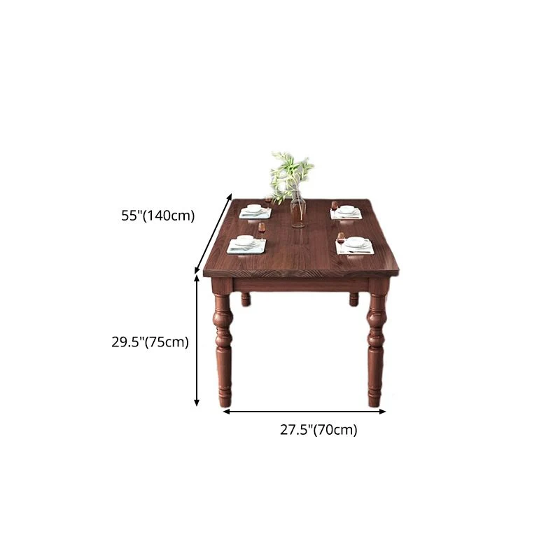 Set da pranzo 1/4/5/7 pezzi Tavolo tradizionale naturale 4 gambe con sedie Windsor Clearhalo